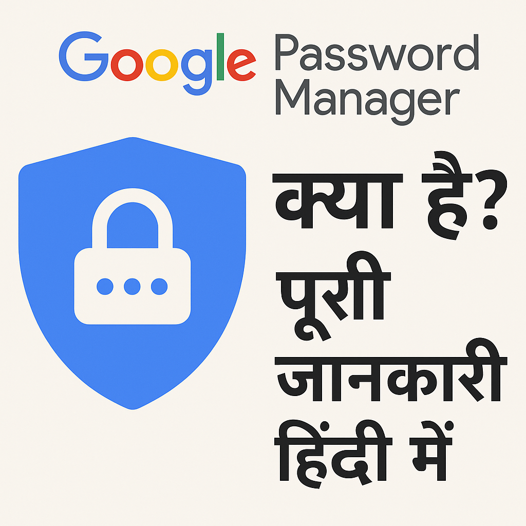 Google Password Manager का प्रतीक चिन्ह और हिंदी में जानकारी – क्या है? पूरी जानकारी हिंदी में – एक सुरक्षित डिजिटल पासवर्ड समाधान।
